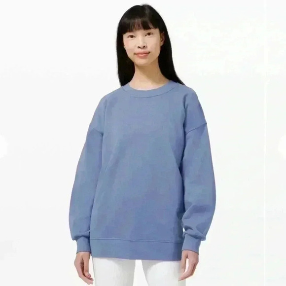 Lululemon Perfectly Oversized Crew Size 2 Water Drop - Picture 1 of 5